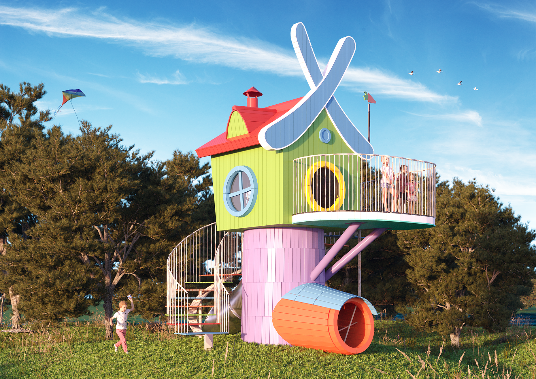 Домик рендер