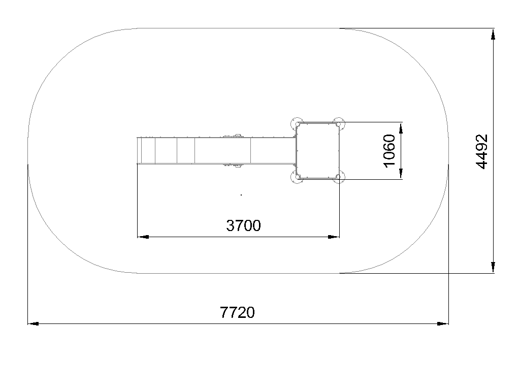 Горка для геопластики с площадкой