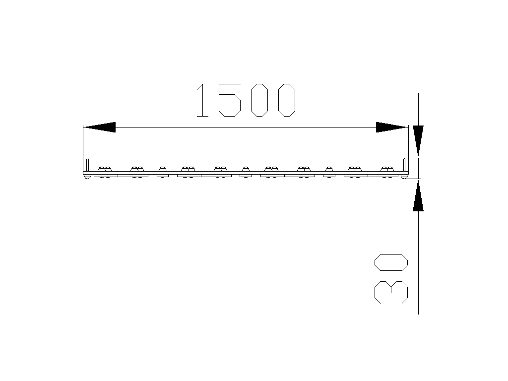 Декоративное ограждение 1500