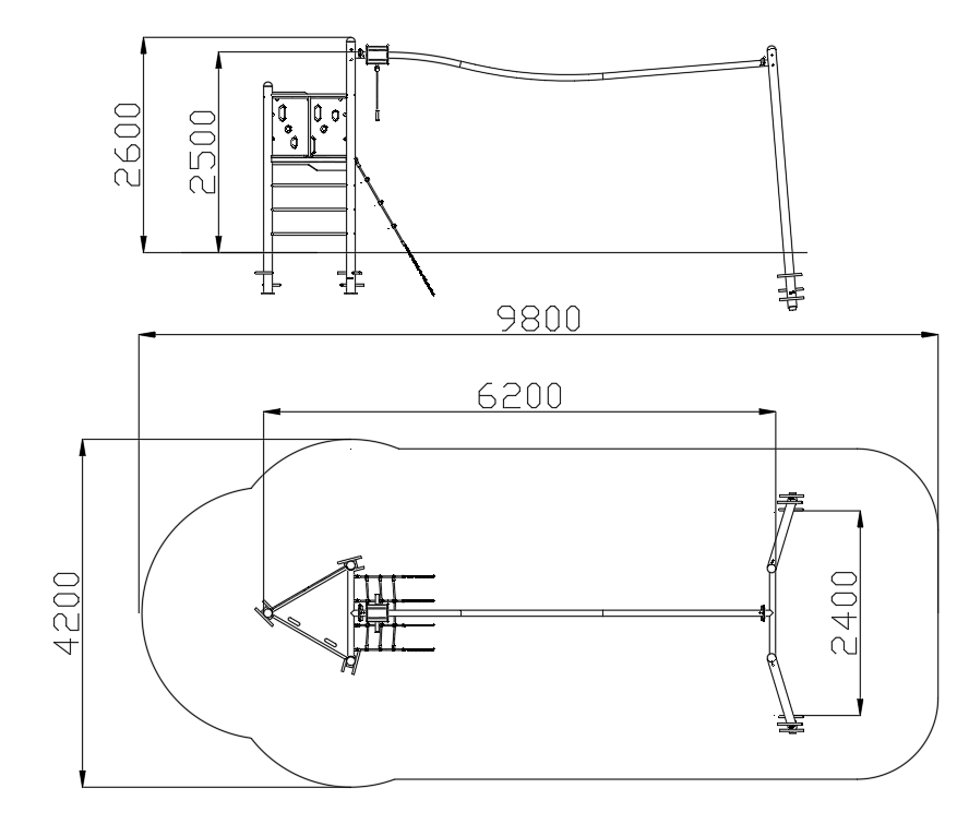 Канатный комплекс «Комета» (HDPE)